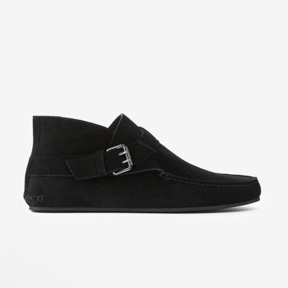 New The Kooples suede leather moccasins black slip ons shoes NIB $475 41 10 - Picture 6 of 16